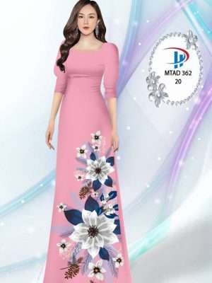 Vải Áo Dài Hoa In 3D AD MTAD362 32